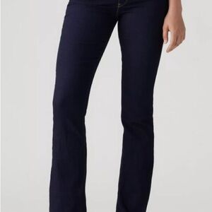 Levi's Dark Blue 315 Shaping Boot Cut Long 34” Inseam.